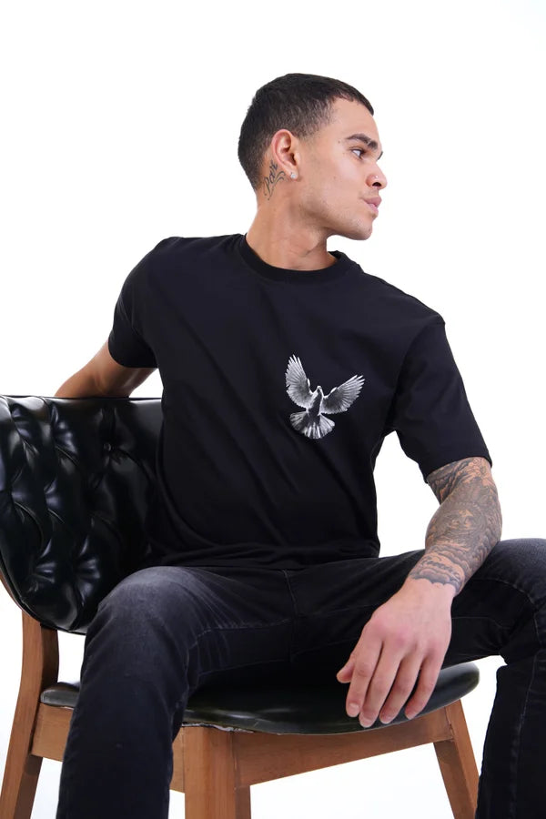 Flying Big T-Shirt - Zwart