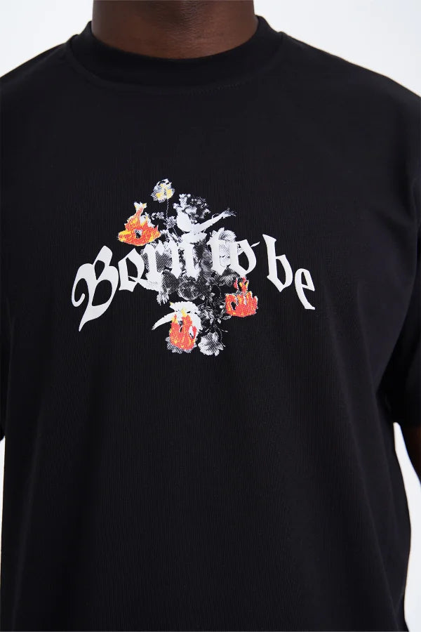 Sky Dive T-Shirt - Zwart