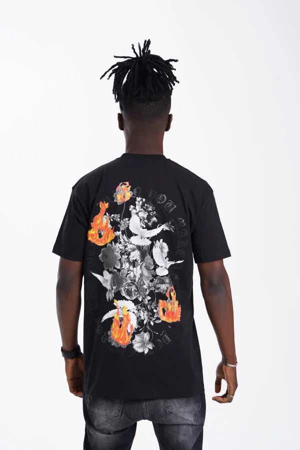 Sky Dive T-Shirt - Zwart