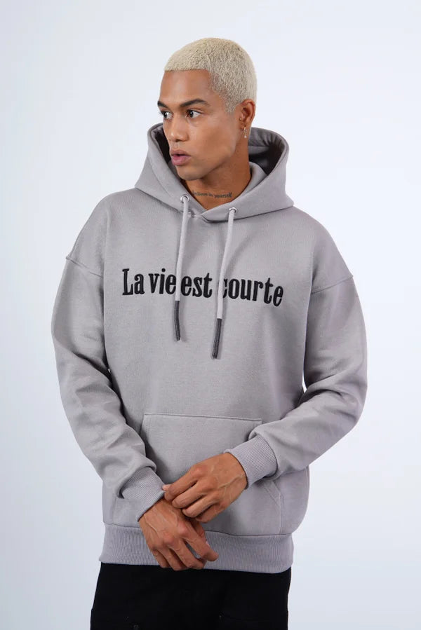 La Vie Hoodie - Licht Grijs