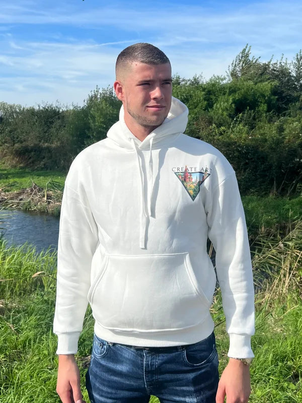 Create Art Hoodie - Crème Wit