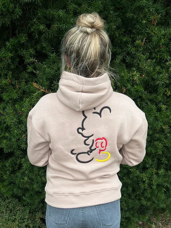 Mickey Hoodie - Beige