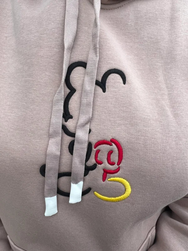 Mickey Hoodie - Beige