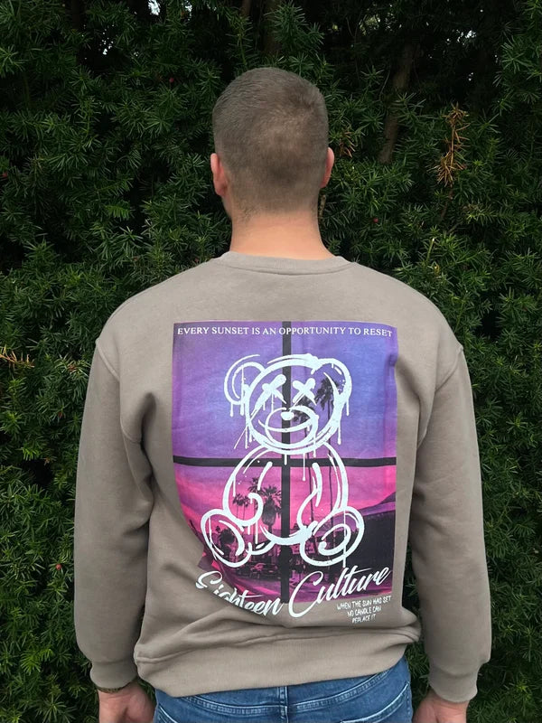 Teddy Smile Sweater - Taupe