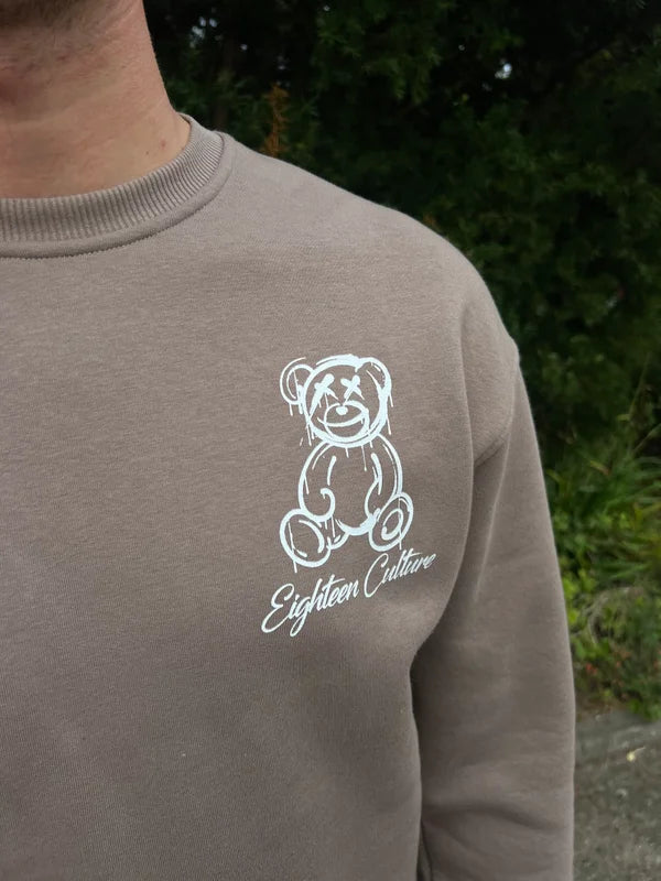 Teddy Smile Sweater - Taupe