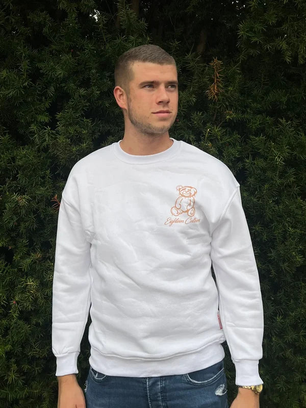 Teddy Smile Sweater - Wit