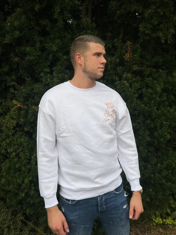 Teddy Smile Sweater - Wit