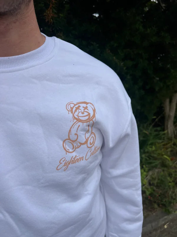 Teddy Smile Sweater - Wit