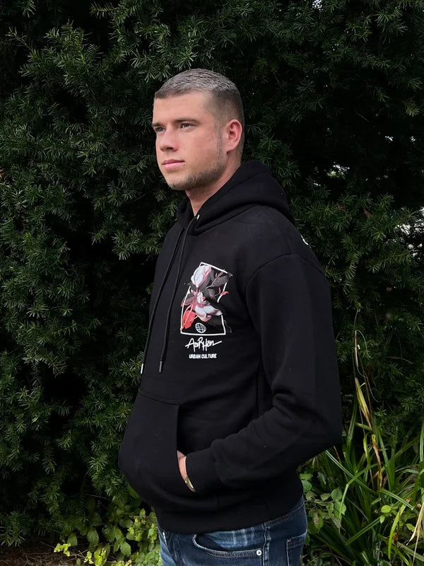 Discover Flower Hoodie - Zwart