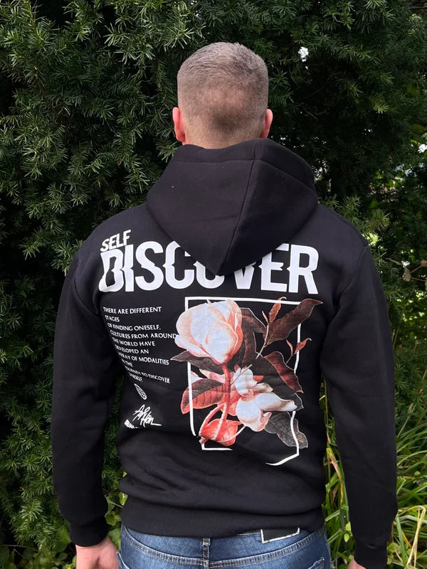 Discover Flower Hoodie - Zwart