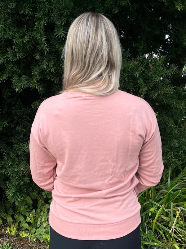 Basic Peach Sweater - Peach
