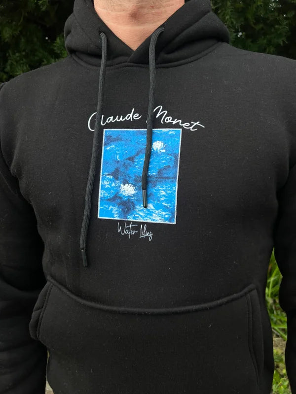 Waterlelies Hoodie - Zwart