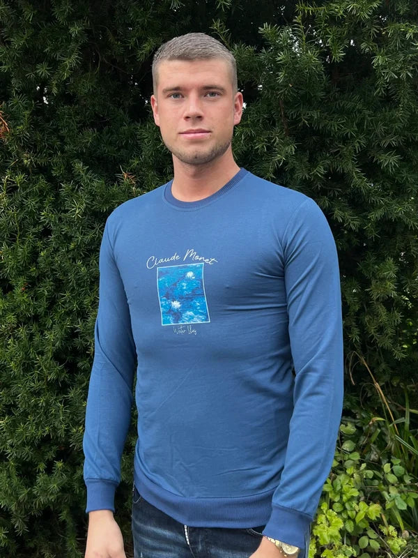 Waterlelies Sweater - Blauw