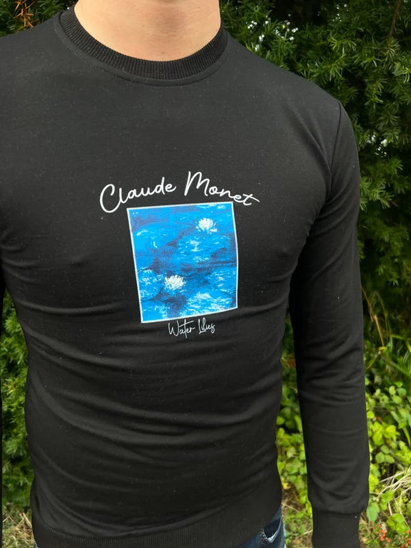 Waterlelies Sweater - Zwart
