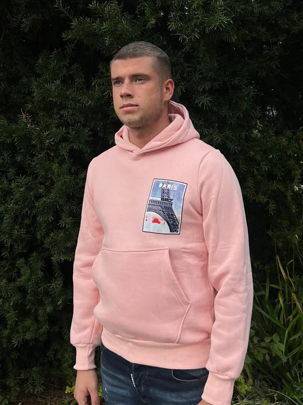Paris Hoodie - Roze