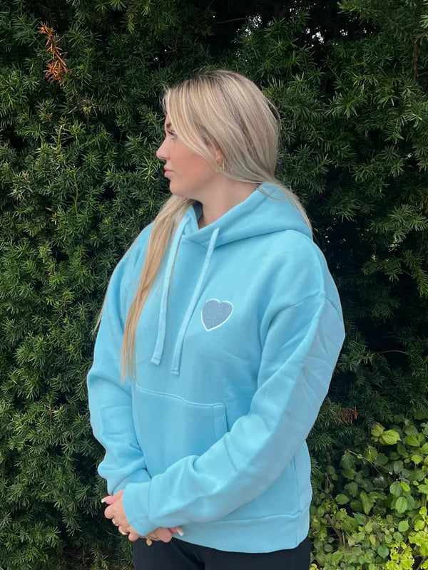 Soft Heart Hoodie - Blauw