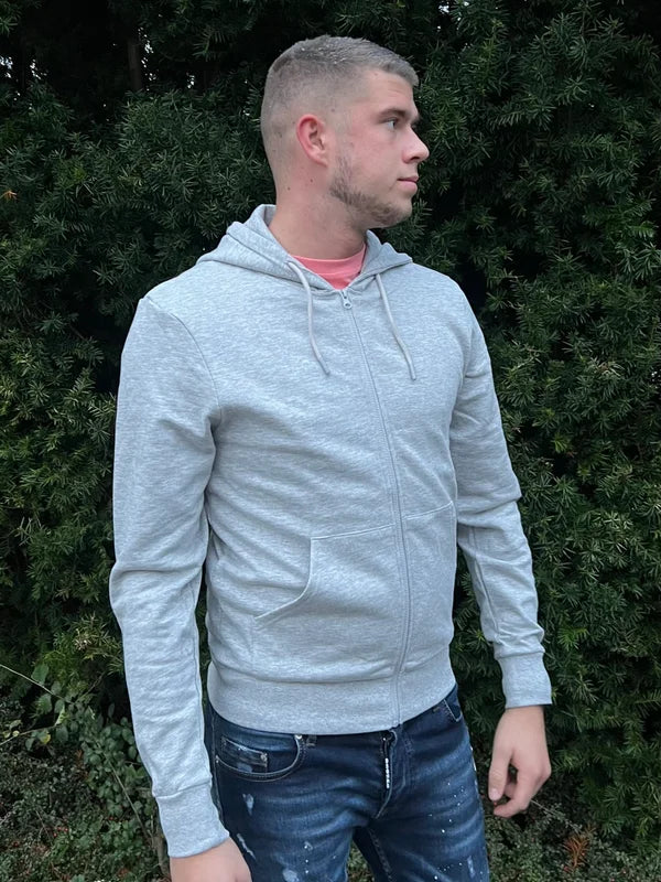 Basic Zipper - Grijs