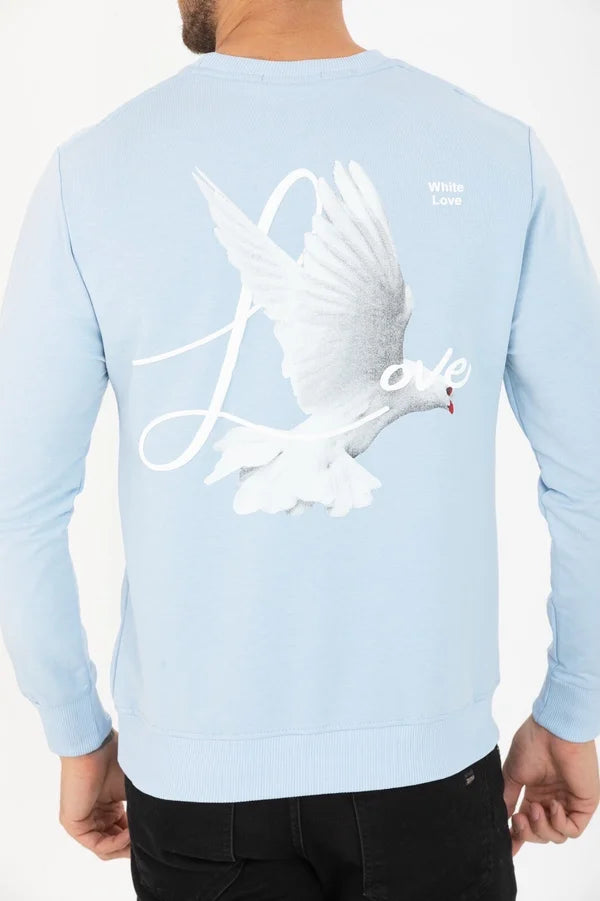 Liefdes Duif Sweater - Blauw