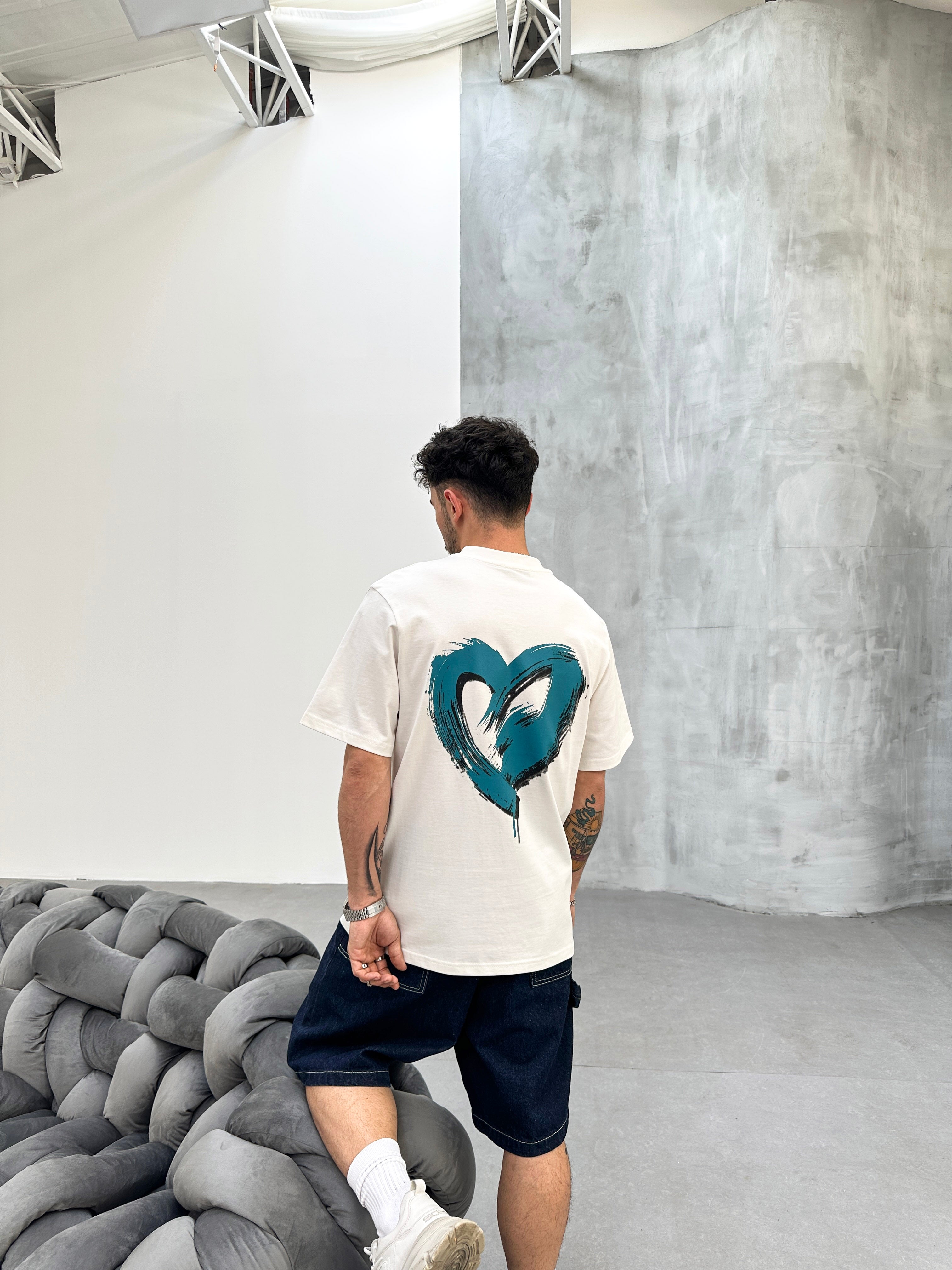 Love Hart T-Shirt - Wit
