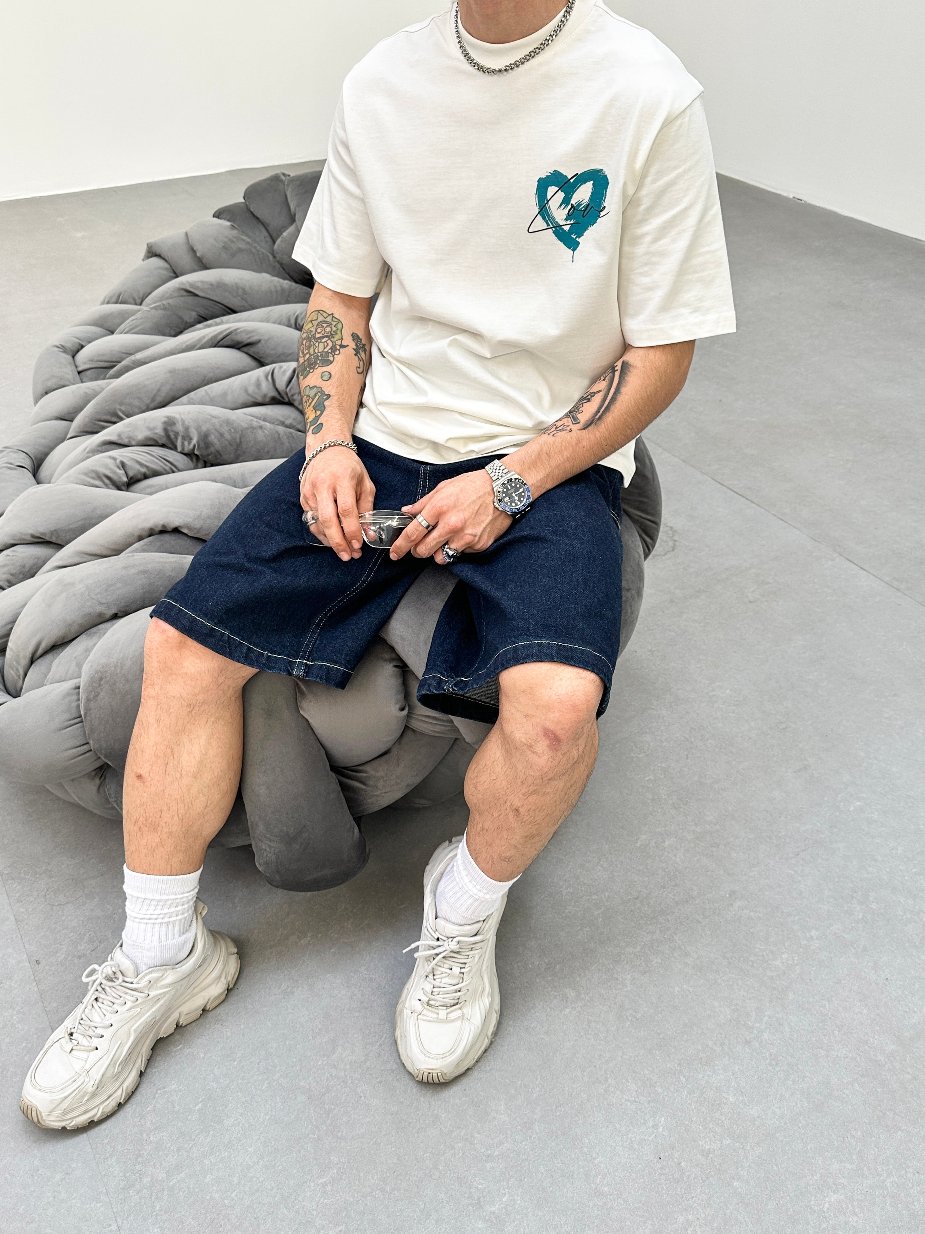Love Hart T-Shirt - Wit