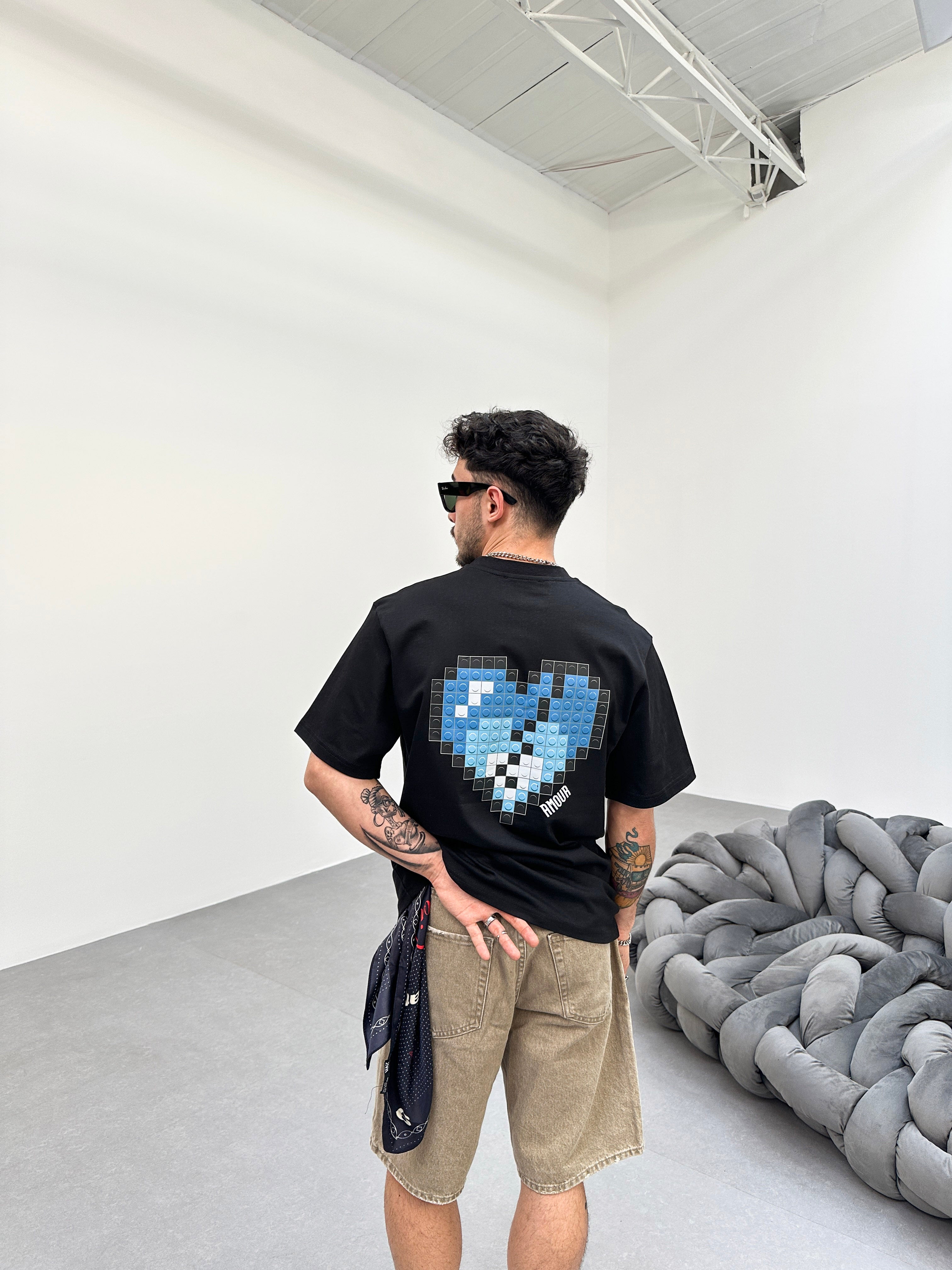 Blue Logo T-Shirt - Zwart