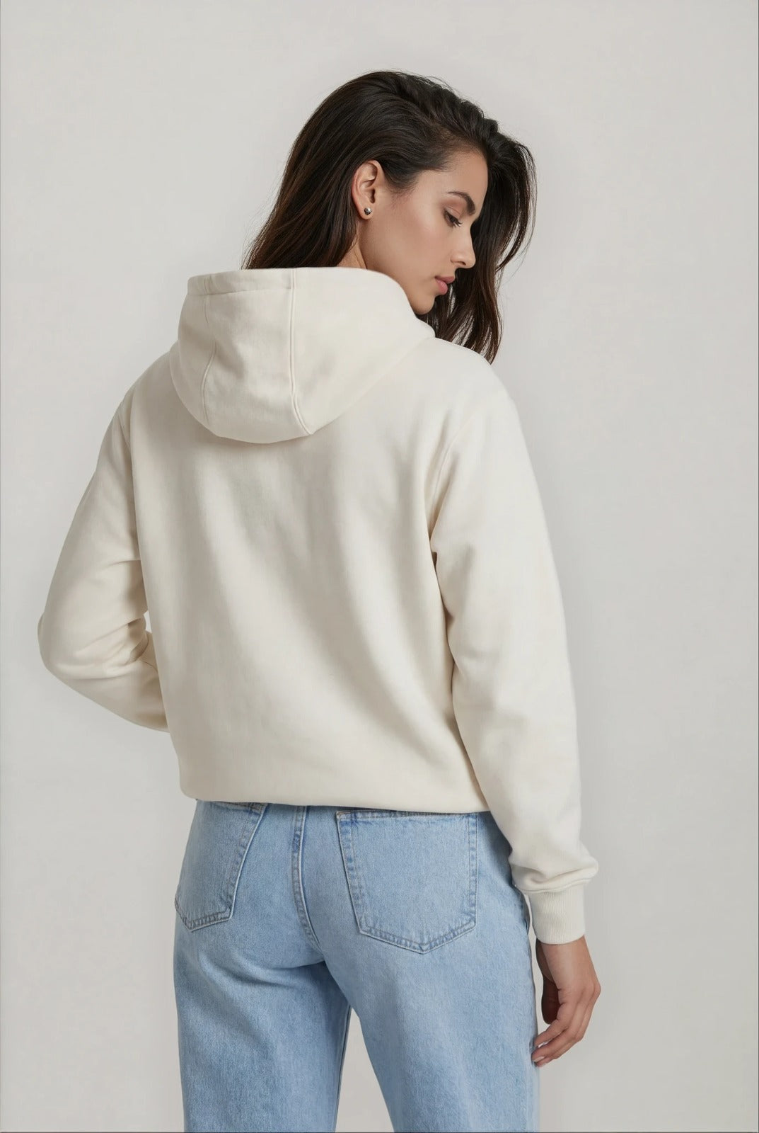 Valentine Hoodie - Wit met Wit