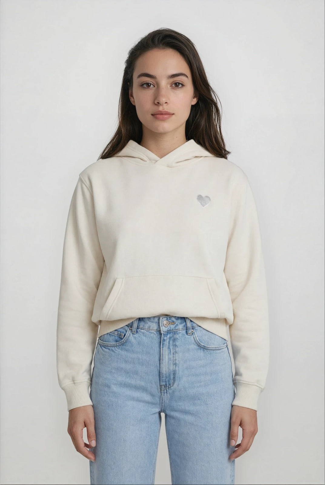 Valentine Hoodie - Wit met Wit