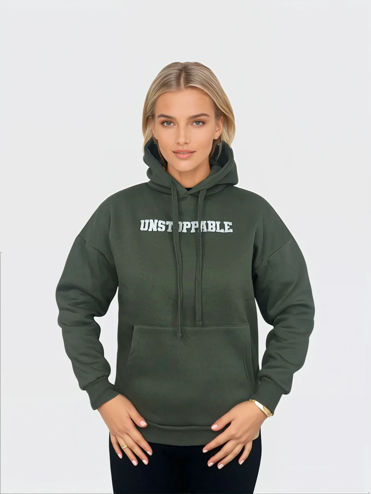 Unstoppable Hoodie - Army Groen
