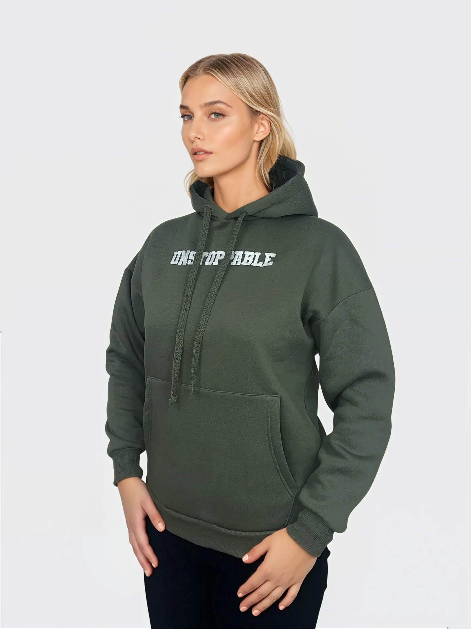 Unstoppable Hoodie - Army Groen