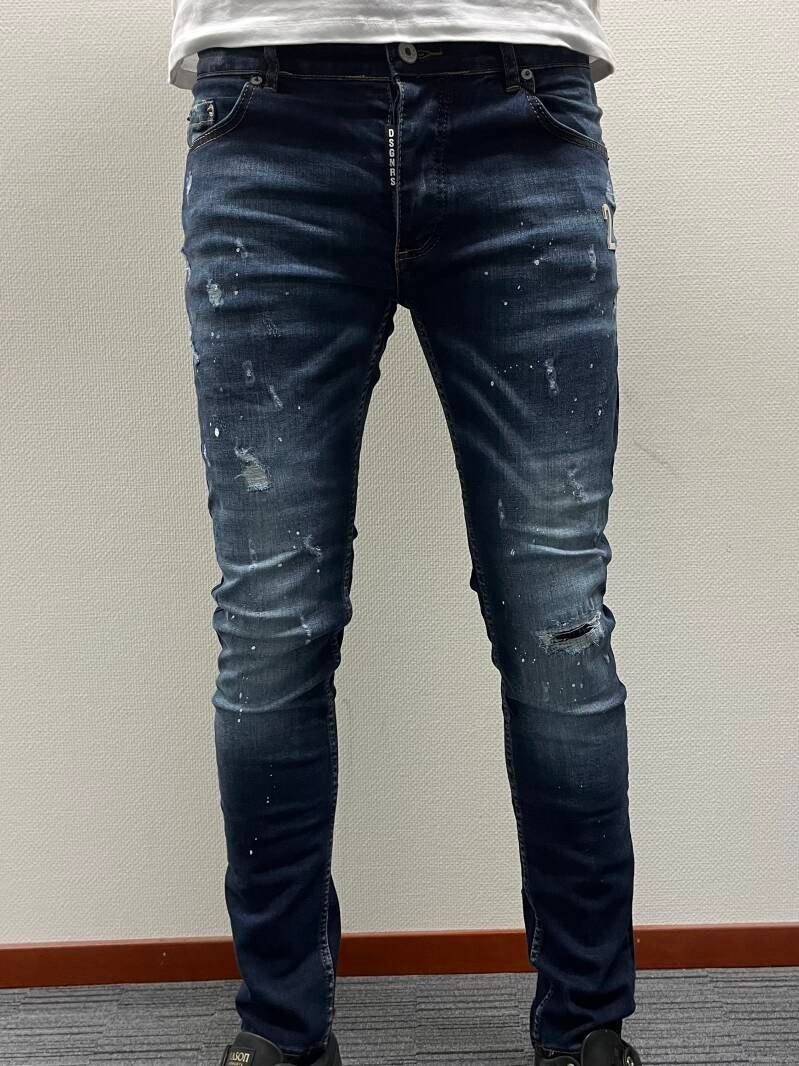 Yeek Dark Blue Slim Fit Jean - Blauw