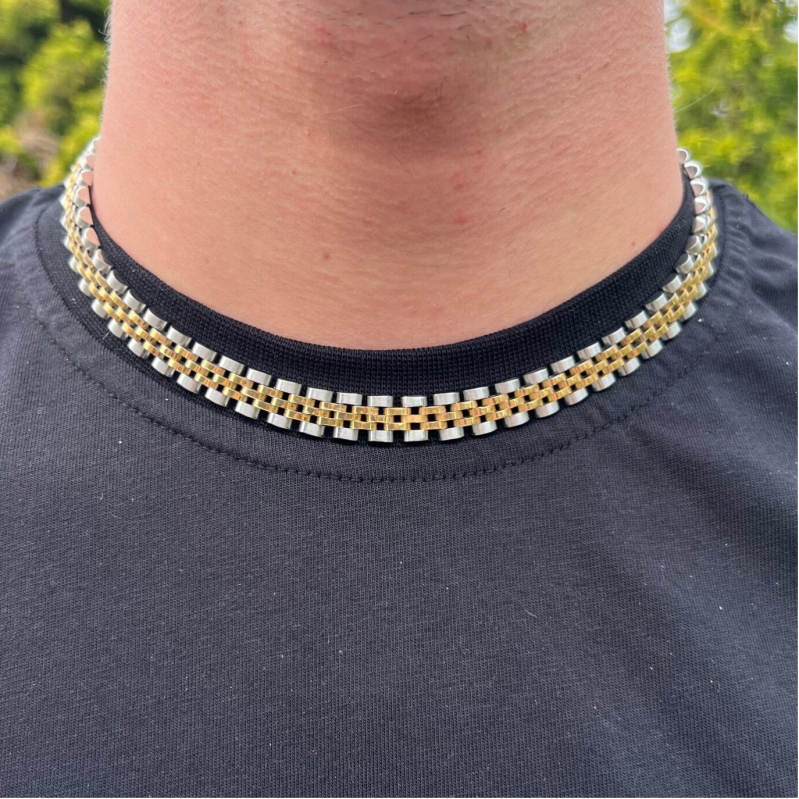 Super Connection Chain Necklace - Goud En Zilver