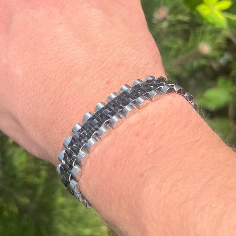Super Connection Bracelet - Zilver En Zwart