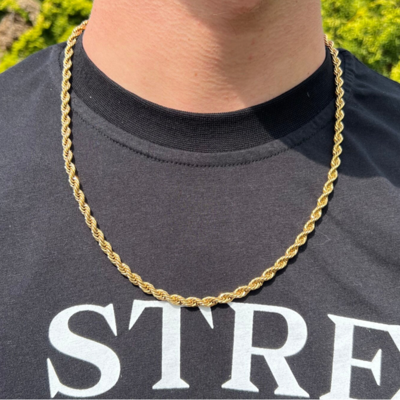 Twisted Chain Necklace - Goud