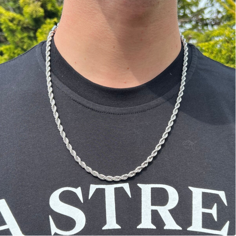 Twisted Chain Necklace - Zilver