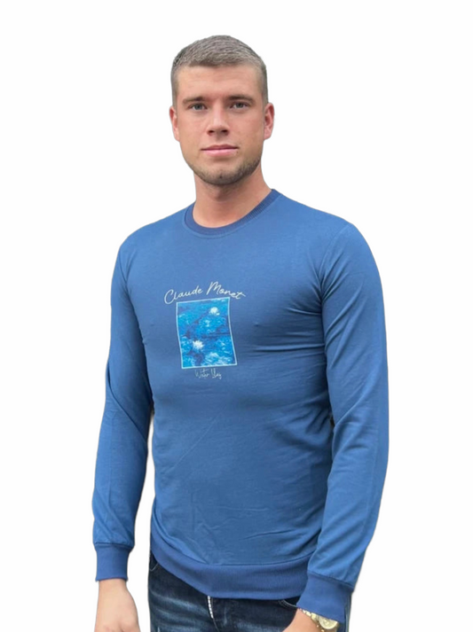 Waterlelies Sweater - Blauw