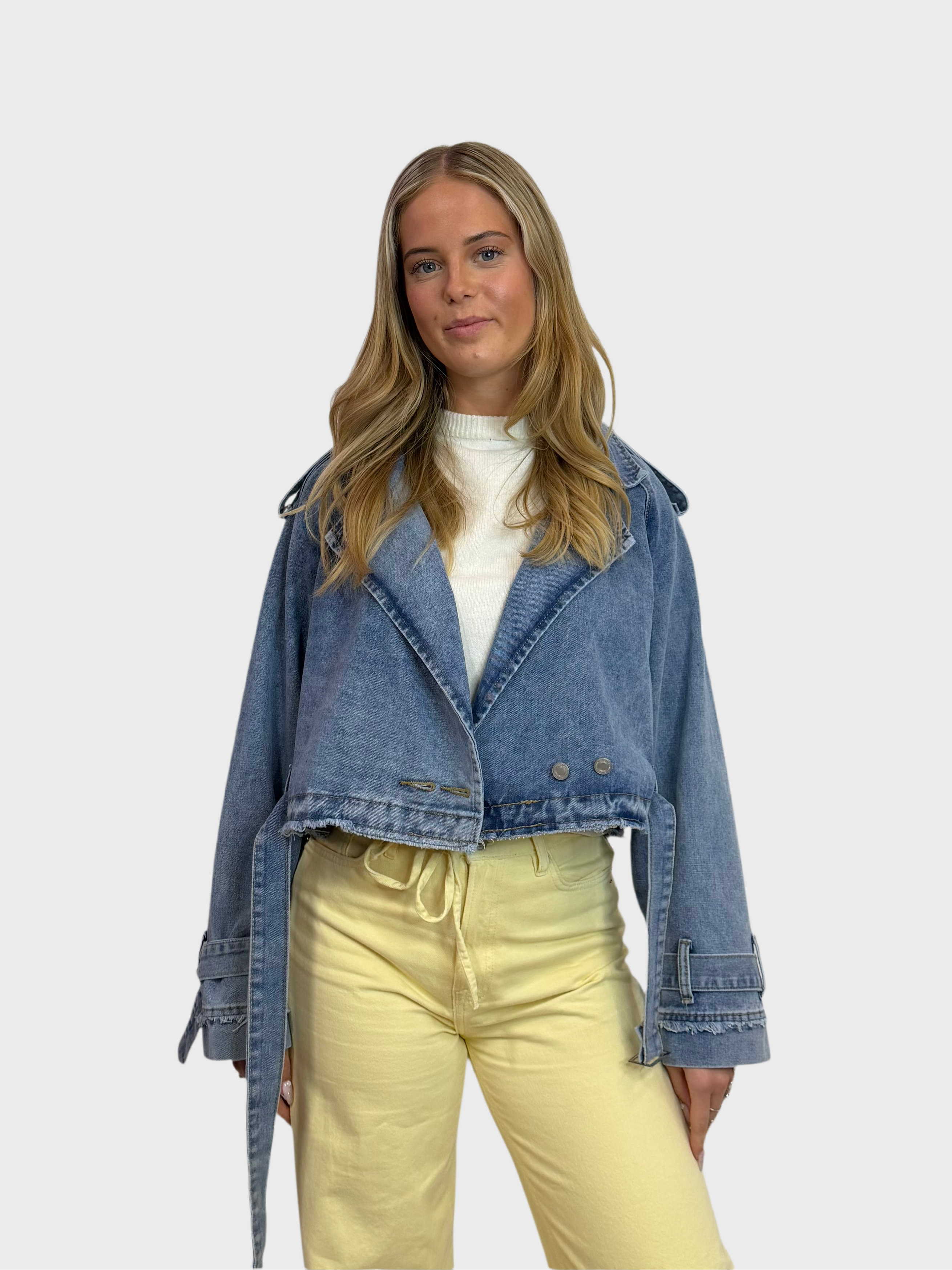 Trench Coat Denim Jacket