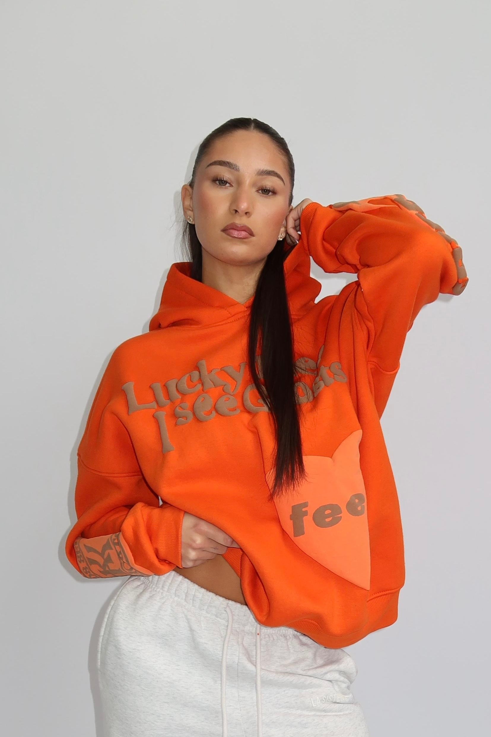 Lucky Me Hoodie - Oranje