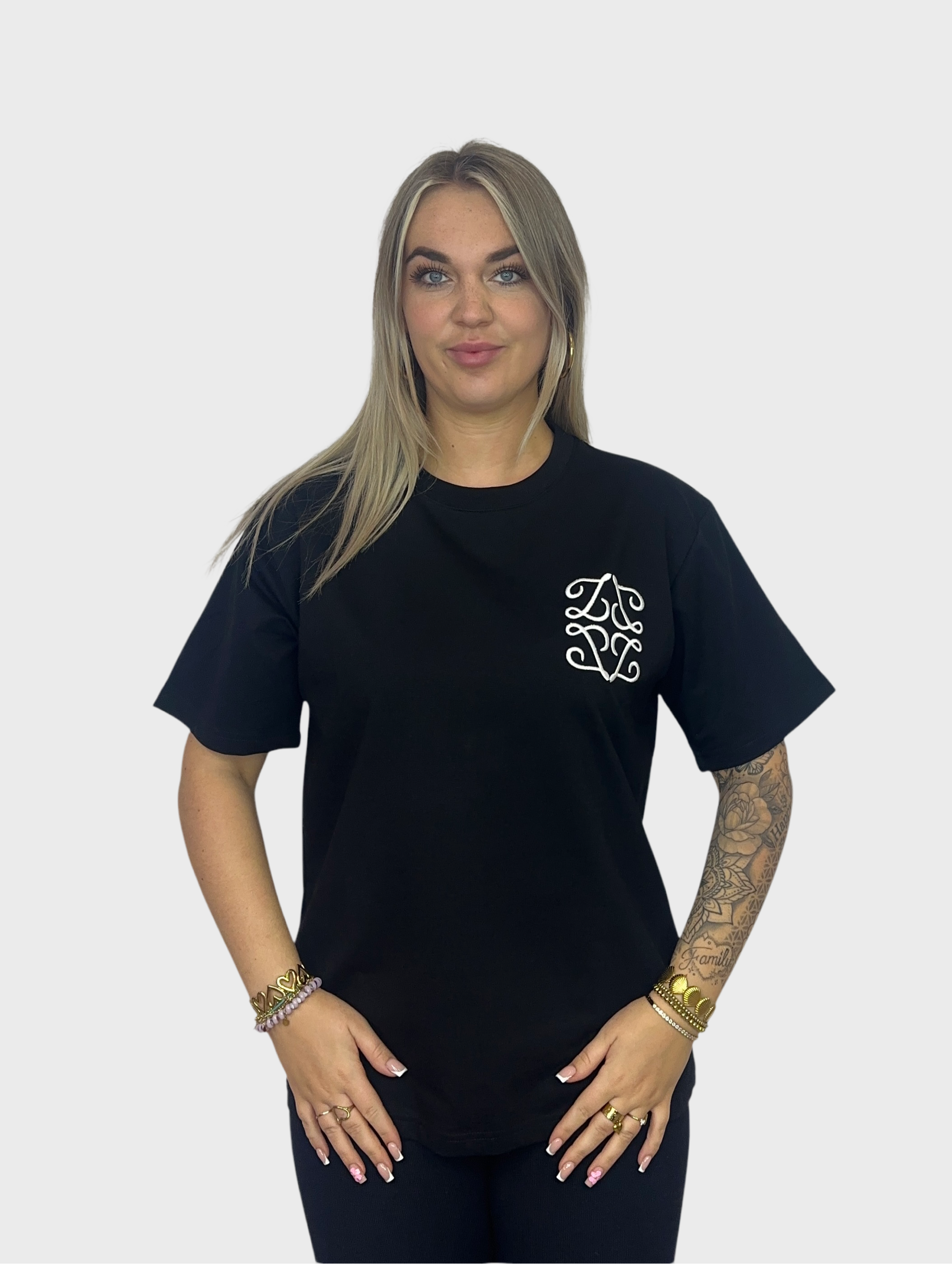 Basic Figure T-Shirt - Zwart