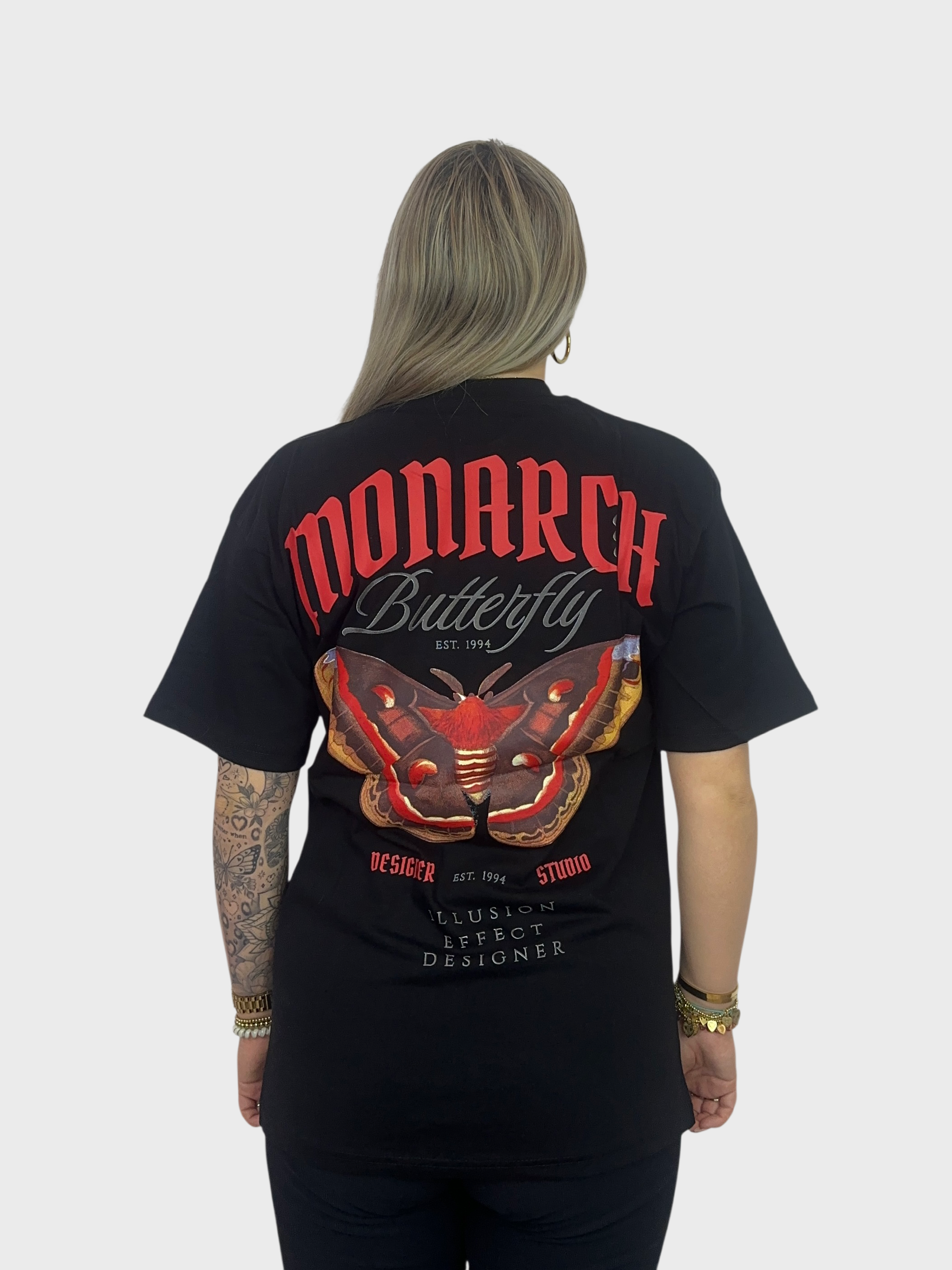 Monarch Butterfly T-Shirt - Zwart PRE ORDER