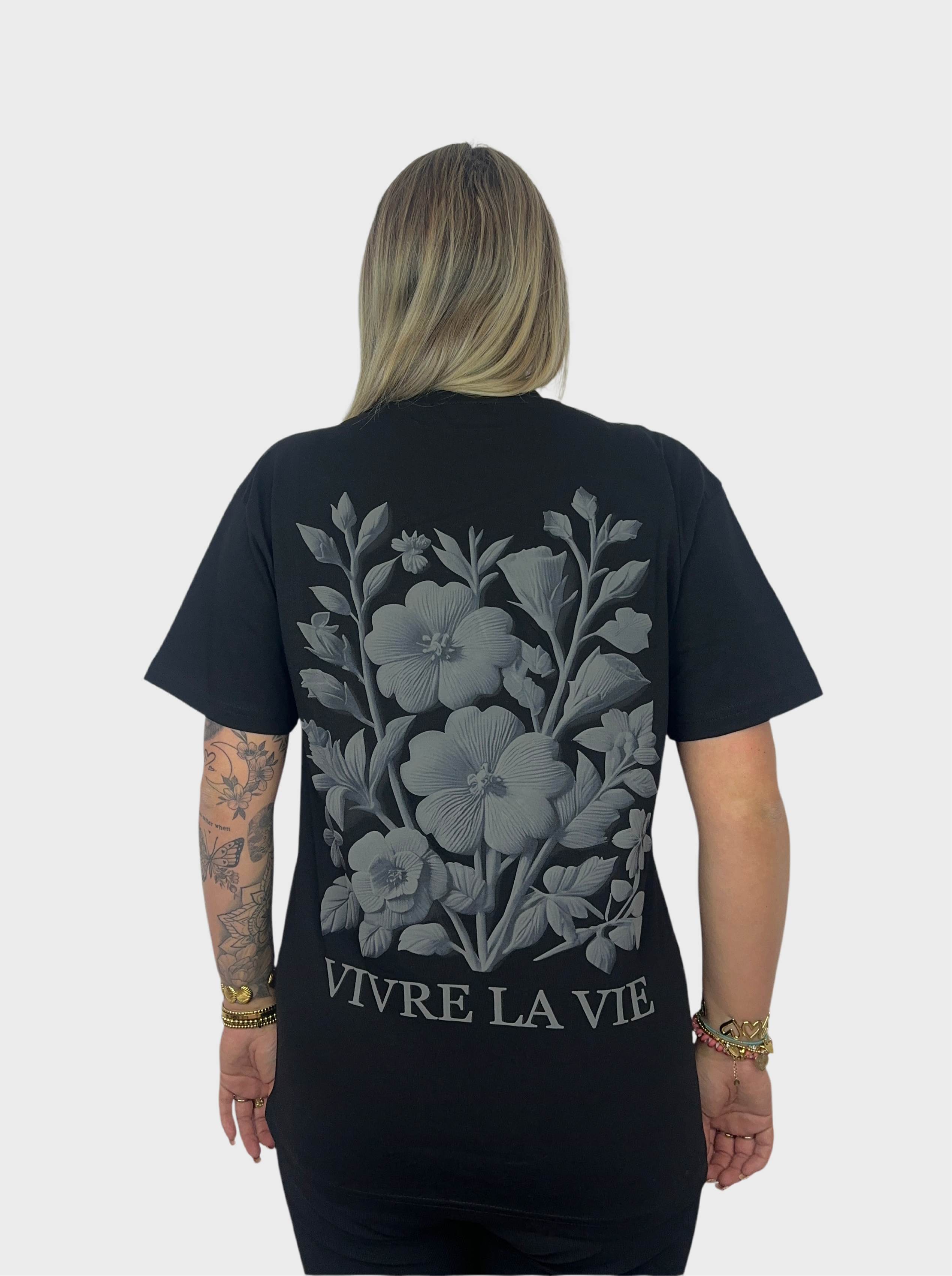 Vivre La Vie T-Shirt - Zwart