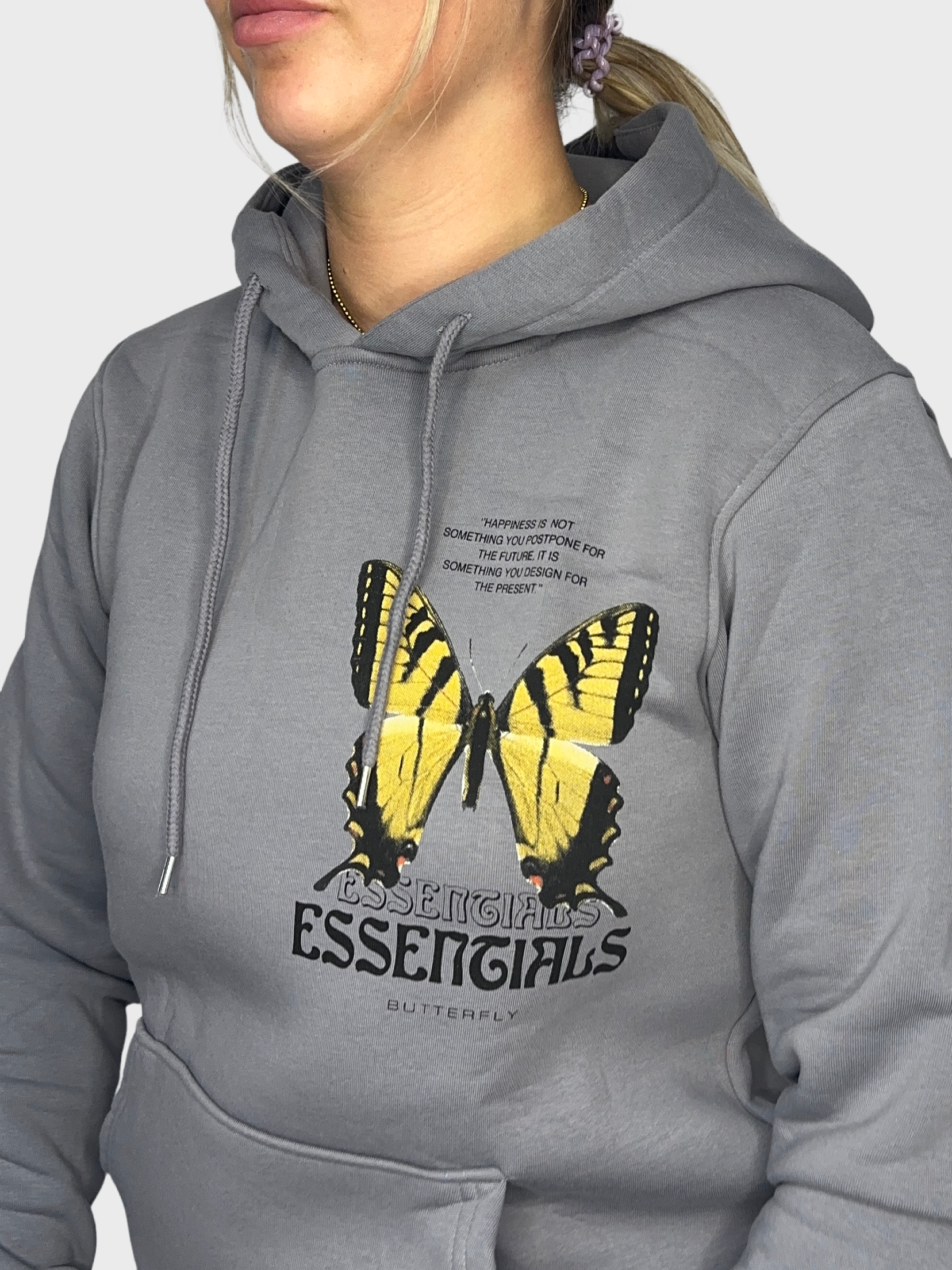 Essengials Butterfly Hoodie - Grijs