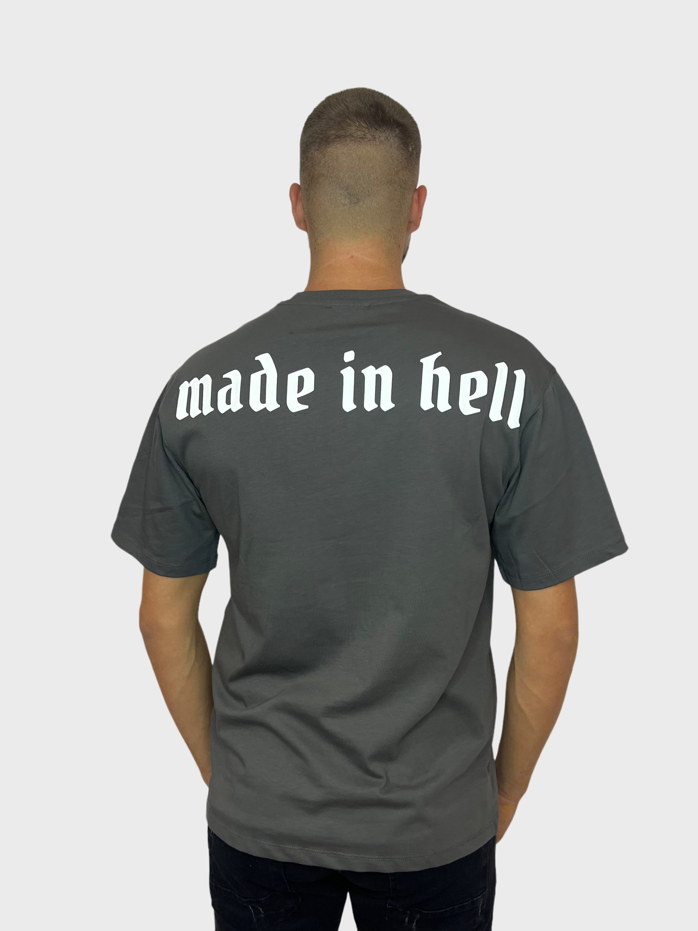 Made in Hell T-Shirt - Grijs