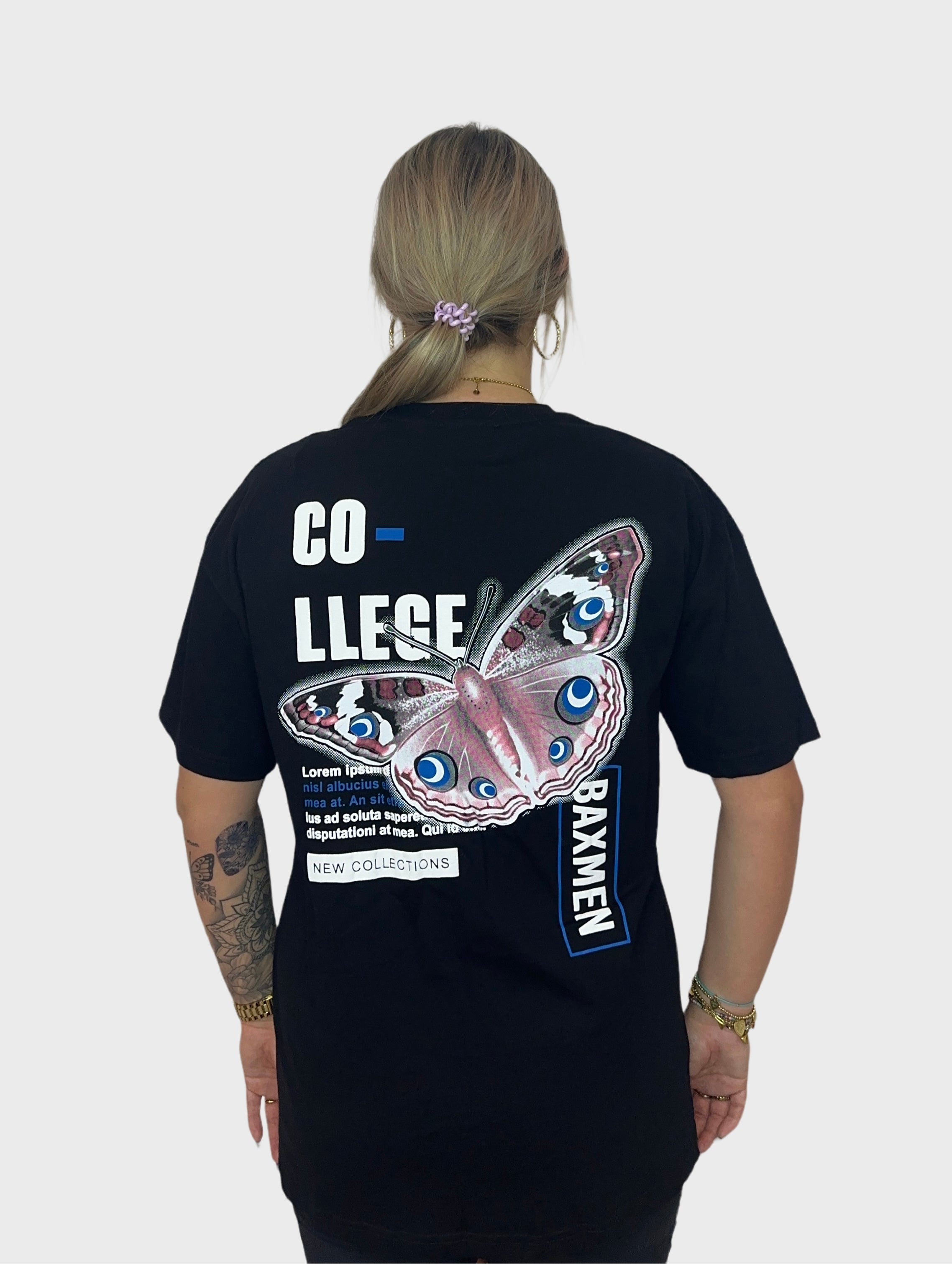 Code Butterfly T-Shirt - Zwart