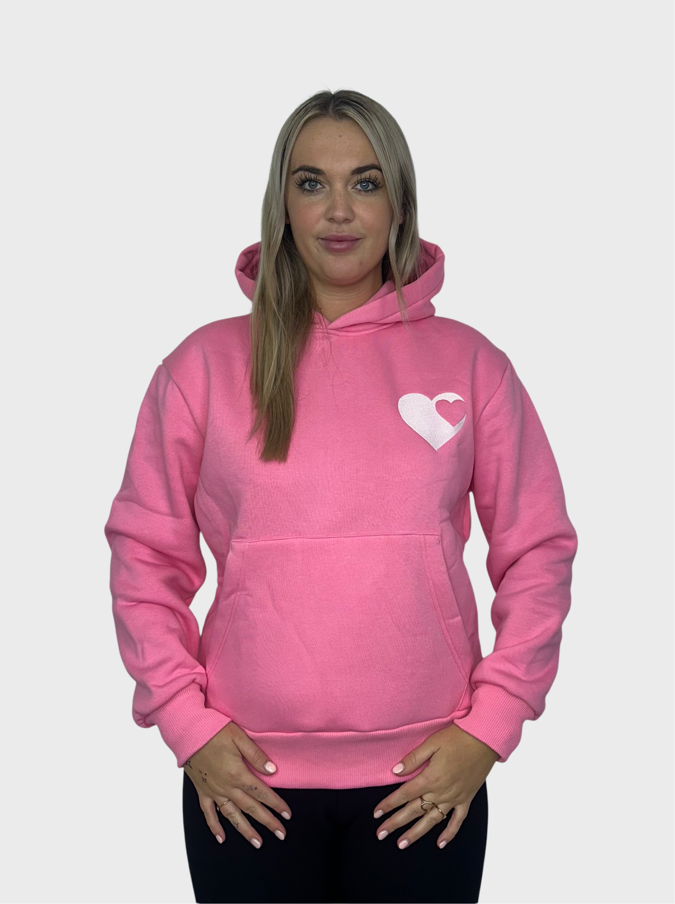 Clasica Heart Hoodie - Roze
