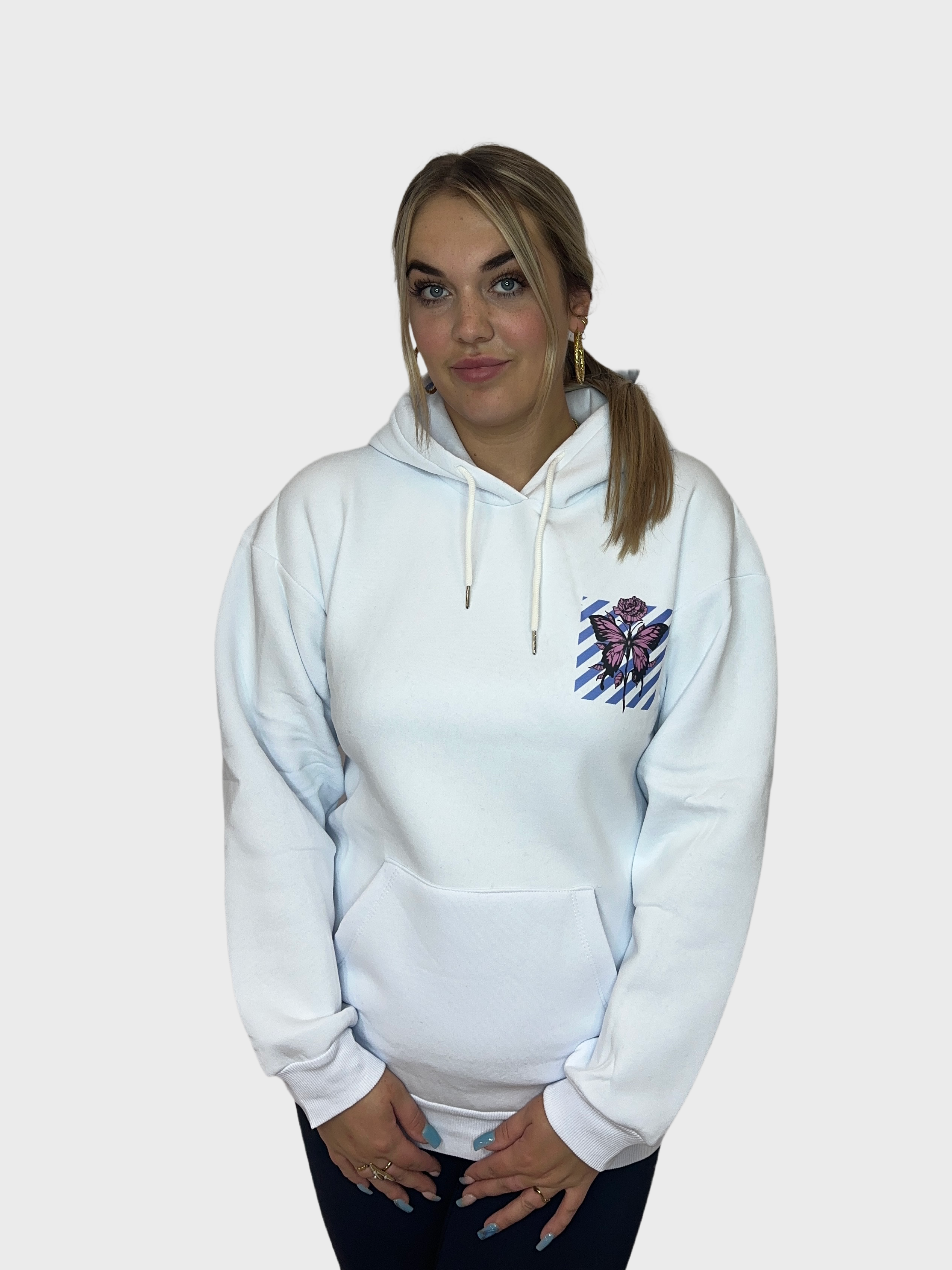 Spirit Butterfly Hoodie - Wit