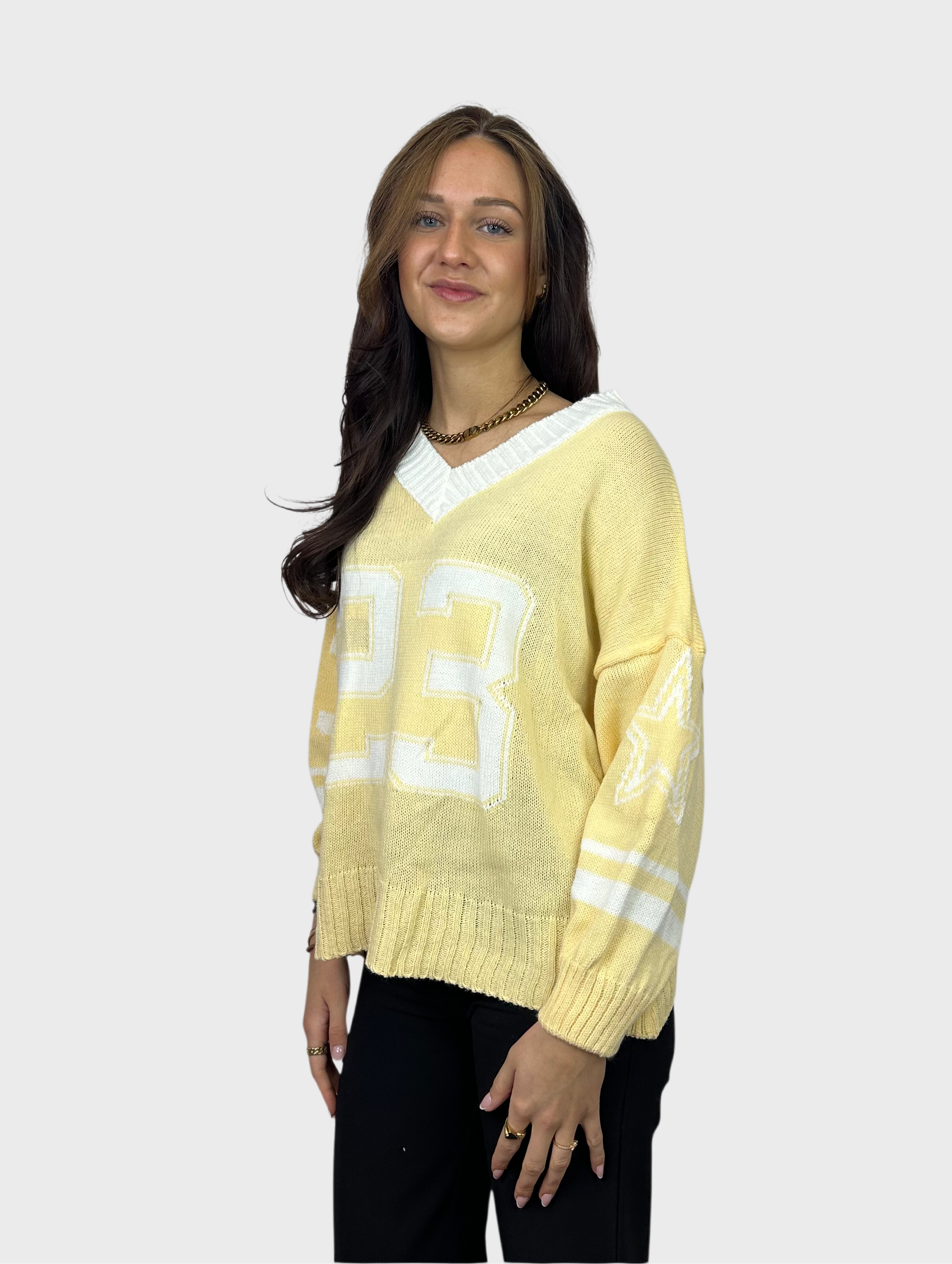 Stars 23 Sweater - Geel