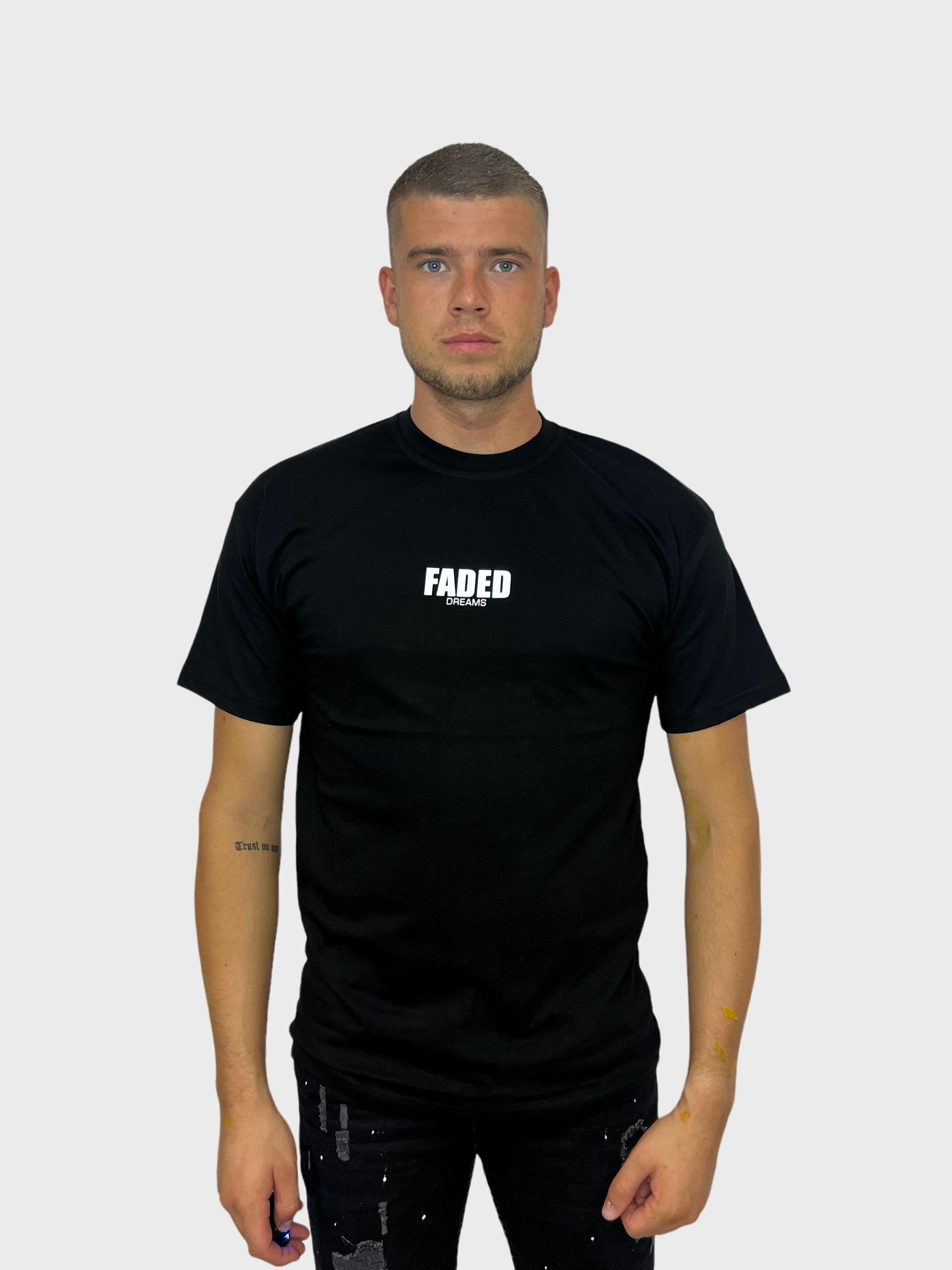 Faded T-Shirt - Zwart