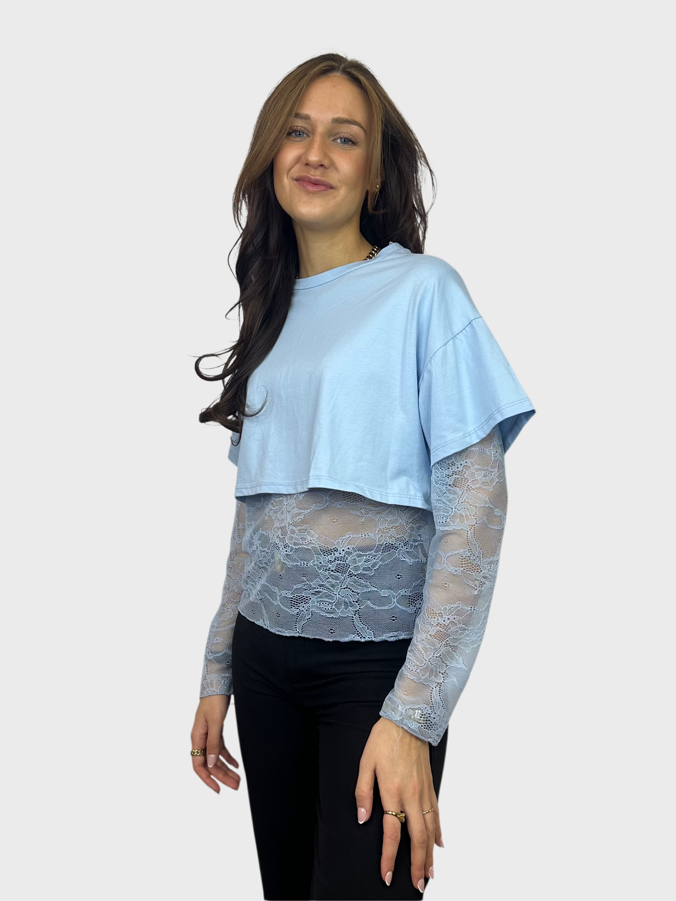 Layered Top - Blauw