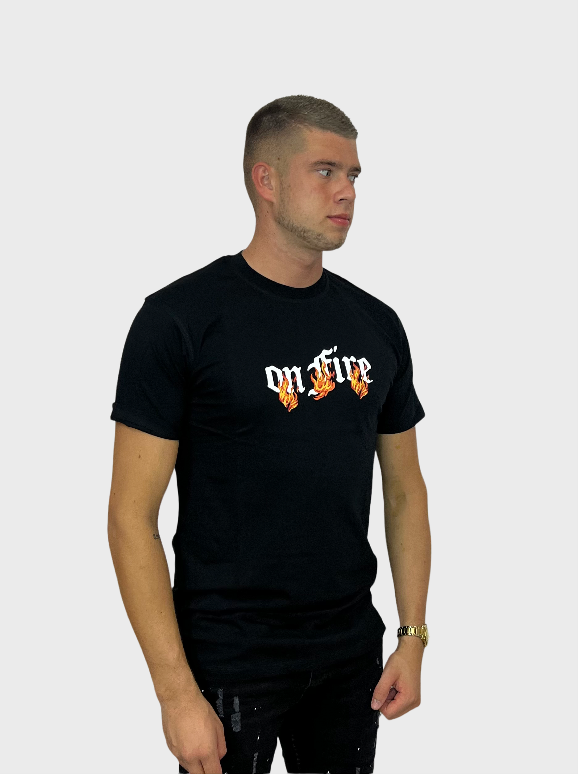 On Fire T-Shirt - Zwart