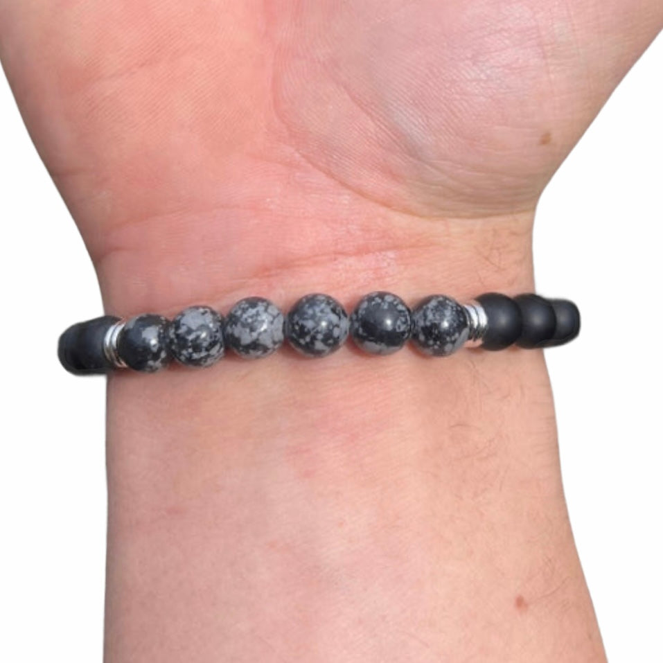 Stone Side Bracelet - Zwart